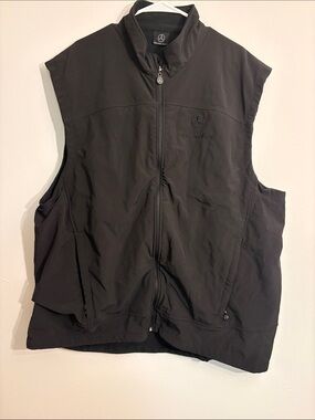 Mercedes-Benz Men's Black Zip Vest with Logo